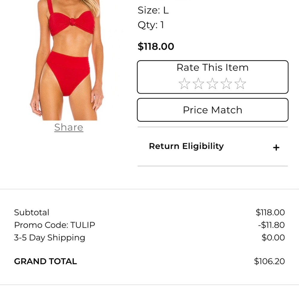 Beach Riot Red Bikini